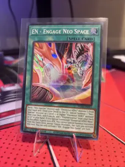 Yu-Gi-Oh EN-Engage Neo Space POTE-EN051 Super Rare 1st Edition NM - Image 1