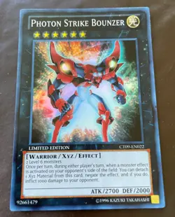 *** PHOTON STRIKE BOUNZER *** SUPER RARE NM CT09-EN022 YUGIOH! - Image 1