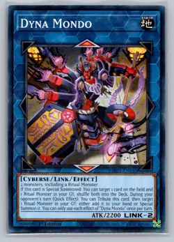 2020 Yu-Gi-OH! 1st Edition Dyna Mondo PHHY-EN050 - Image 1