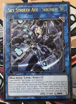 Yugioh Sky Striker Ace - Shizuku OP09-EN003 Ultimate Rare Unlimited NM - Image 1