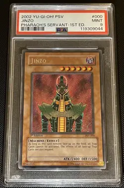 Yu-Gi-Oh! Jinzo Pharaoh's Servant 1st Edition Secret Rare PSV-000 PSA 9 Mint - Image 3