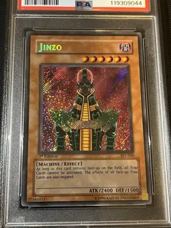 Yu-Gi-Oh! Jinzo Pharaoh's Servant 1st Edition Secret Rare PSV-000 PSA 9 Mint - Image 4