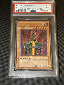 Yu-Gi-Oh! Jinzo Pharaoh's Servant 1st Edition Secret Rare PSV-000 PSA 9 Mint - Image 5