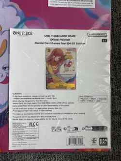 One Piece Official Nami & Zeus Playmat & Promo Card set Bandai Fest 24-25 Edit - Image 2