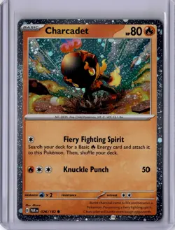 MINT Charcadet Cosmo Holo Promo Paradox Rift 026/182 Pokemon Card - Image 1