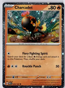 MINT Charcadet Cosmo Holo Promo Paradox Rift 026/182 Pokemon Card - Image 2