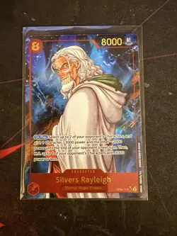 Silvers Rayleigh Alt Art Secre Rare OP08-118 SEC English One Piece NM Card - Image 1
