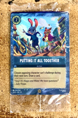 2025 Disney Lorcana Promo Card Putting It All Together Zootopia 2 Sealed NM-MT - Image 1