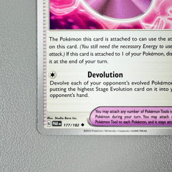 Pokemon TCG Tool Card - Technical Machine Devolution 177/182 | 2023 Paradox Rift - Image 4