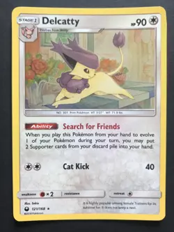 Delcatty 121/168 SM Celestial Storm HOLO RARE Shiny Pokemon Card Excellent - Image 1