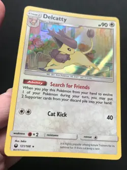 Delcatty 121/168 SM Celestial Storm HOLO RARE Shiny Pokemon Card Excellent - Image 3