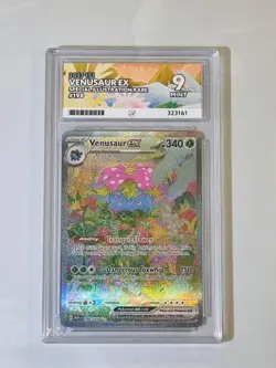 Venusaur EX SIR #198 151 Mint 9 Ace Graded Pokemon Card Holo Rare Not PSA - Image 1
