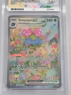 Venusaur EX SIR #198 151 Mint 9 Ace Graded Pokemon Card Holo Rare Not PSA - Image 2