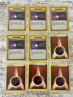 Pokemon TCG Trainer Card Lot Vintage Wizards WOTC Card 3 Binder Pages Light Play - Image 5