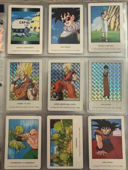Dragon Ball Z Amada Hero Collection (1992) Lot of 9 Vintage Japanese Cards Holo - Image 1