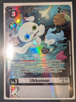 FRESHLY PULLED Digimon TCG- Ukkomon BT16-082 R- ALT ART-Limited Card Pack -M/NM - Image 1