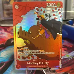 One Piece TCG Monkey D. Luffy Alt Art Rare Gift Collection 2023 P-001 Promo Card - Image 1