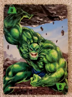 Marvel/DC Level 8 Power Cards - Abomination, Cyber, and Brainaic - Lot of 3 - Image 4