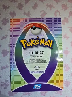 Raikou Topps Johto League Champions 31 of 37 Sticker Pokemon Card - Image 2