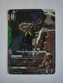Wing Gundam Zero LR+ GD01-024 Newtype Rising Gundam Card Game - Image 2