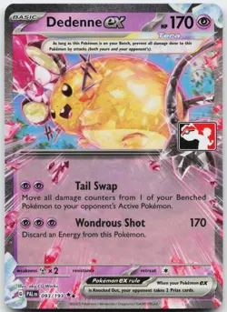 Dedenne ex 093/193 Prize Pack Series Cards Double Rare - Image 1