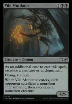 Vile Mutilator (foil) Duskmourn Mythic Relics - Image 1