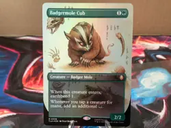 Badgermole Cub (Borderless Foil) 0326 TLA - MTG - NM - Image 1