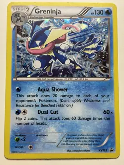 2016 Pokemon XY Black Star Promo Greninja XY162 - MP - Image 1