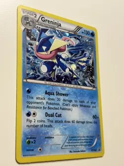 2016 Pokemon XY Black Star Promo Greninja XY162 - MP - Image 2