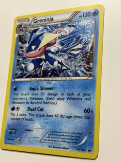 2016 Pokemon XY Black Star Promo Greninja XY162 - MP - Image 3