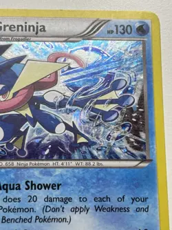 2016 Pokemon XY Black Star Promo Greninja XY162 - MP - Image 4
