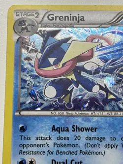 2016 Pokemon XY Black Star Promo Greninja XY162 - MP - Image 5