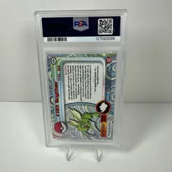 2000 Topps Pokemon TV Animation Scyther #123 Blue Label PSA 6 EX-MT - Image 2