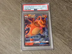 2019 Pokemon PM SM Black Star #SM211 Charizard GX Promo Hidden Fates PSA 10 Gem - Image 1