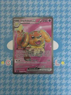 Pokemon TCG Dachsbun EX #160/142 Stellar Crown Ultra Rare - Image 1