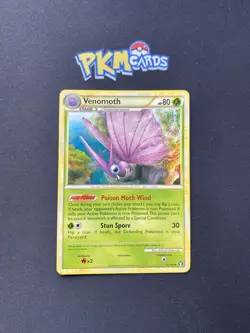 Pokemon TCG Venomoth Triumphant 11/102 Regular Rare LP. - Image 1