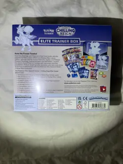 SEALED Pokemon Chilling Reign Ice Rider Calyrex ETB No tears great condition - Image 2