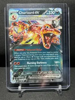 Charizard ex 054/091 Double Rare Holo Pokemon 2024 Paldean Fates NM - Image 1