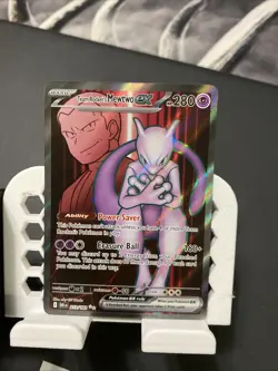 Team Rocket’s Mewtwo EX 213/182 Full Art Mint - Pokemon TCG Destined Rivals - Image 1