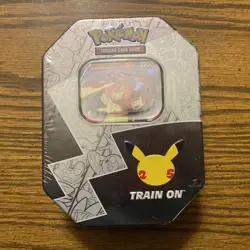 Pokemon TCG Celebrations Lance’s Charizard V Tin NEW Sealed - Image 1