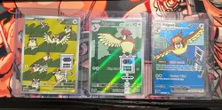 Pokemon Pidgeot ex 225 Pidgeotto 208 Pidgey 207 Obsidian Flames set OBF NM IR ?? - Image 1