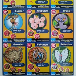 POKEMON 1st Movie 1999 Full Uncut Sheet SET #17 Master Trainer x Burger King CCG - Image 4