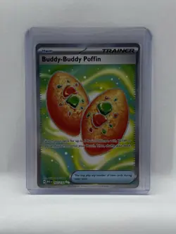 Buddy-Buddy Puffin 167/132 Mega Evolution Full Art Trainer Pokemon TCG MINT - Image 1