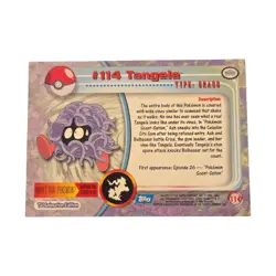 2000 Topps Pokemon TV Animation Edition Series 2 Tangela #114 - Image 2