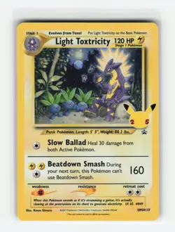 LIGHT TOXTRICITY SWSH137 CELEBRATIONS PROMO POKEMON TCG LP - Image 1