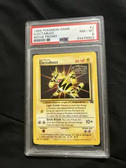 1999 Pokemon Game Movie Promo Electabuzz PSA 8 NEAR MINT - MINT - Image 1