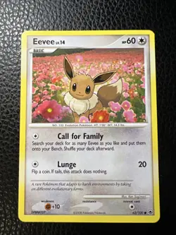 * Eevee Majestic Dawn 62/100 Diamond & Pearl Pokemon TCG 2008 Vintage NM - Image 1