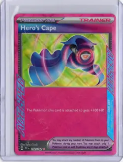 Pokemon TCG Temporal Forces Hero's Cape 152/162 ACE SPEC - Image 1
