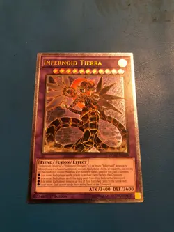 YUGIOH Ultimate Rare Infernoid Tierra CORE-EN049 1st Edition - Image 1