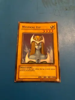 YUGIOH Super Rare Mystical Elf LOB-E050 - Image 1